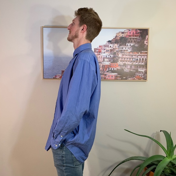 Ralph Lauren, XL Men’s Blue Casual Button-Up - Picture 2 of 4